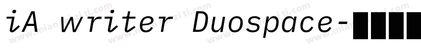 iA writer Duospace字体转换